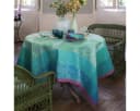 Le Jacquard Français Tischdecke Parfums De Bagatelle Jacquard-Gewebt Blau Bild 1