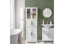 Karlhome 6-türiger Hochschrank Weiß mit Glastüren Bild 2