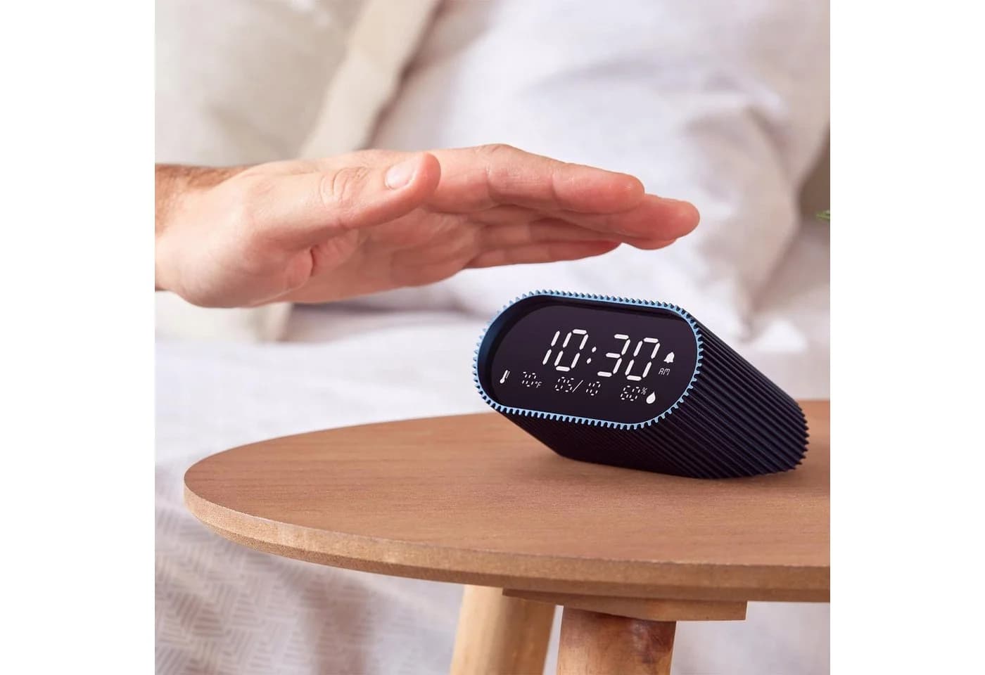 Lexon Quarzwecker DigitalRay Clock Ozeanblau mit USB-Aufladung - Bild 4