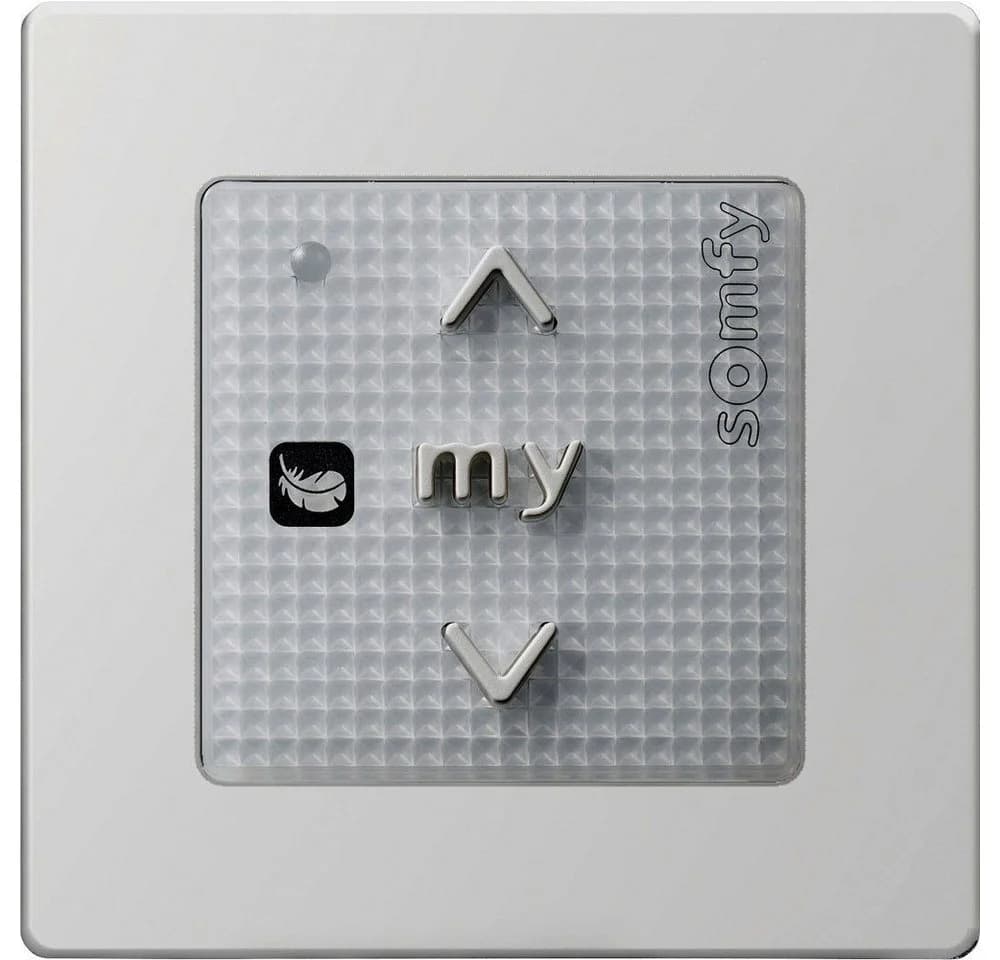 Somfy Smoove Origin RS100 io Funkwandsender Weiß mit Adapterrahmen