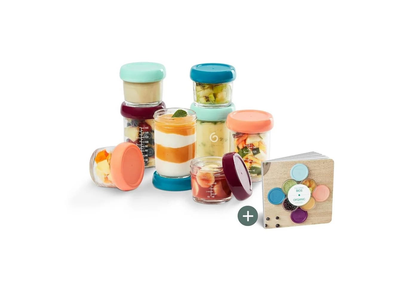 BABYMOOV Aufbewahrungsbox 8er Set Glas Behälter Babynahrung - Bild 2