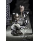 CHAKS Dekoobjekt Schneekugel 'Schwarzer Rabe' Halloween Glas Bild 1