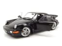Solido Modellauto Porsche 911 (964) Turbo 3.6 1993 Schwarz 1:18 Bild 4