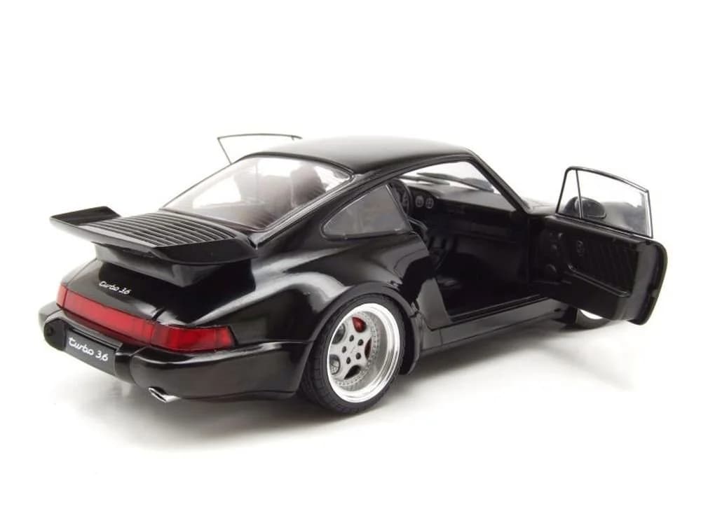 Solido Modellauto Porsche 911 (964) Turbo 3.6 1993 Schwarz 1:18 - Bild 5