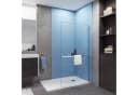 AICA Handtuchhalter 8 mm Dicke Walk-in Dusche Aluminium Chrom Schwarz Bild 2