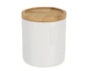 TENDANCE Wattestäbchenspender Wattepadspender Polyresin/Bambus Bild 1