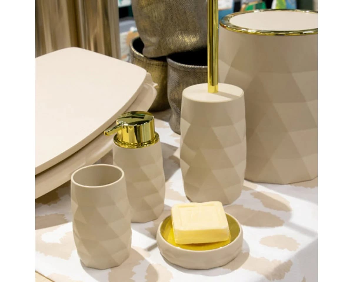 TENDANCE Kosmetikeimer 6L Goldserie Abfallsammler Bad - Bild 3