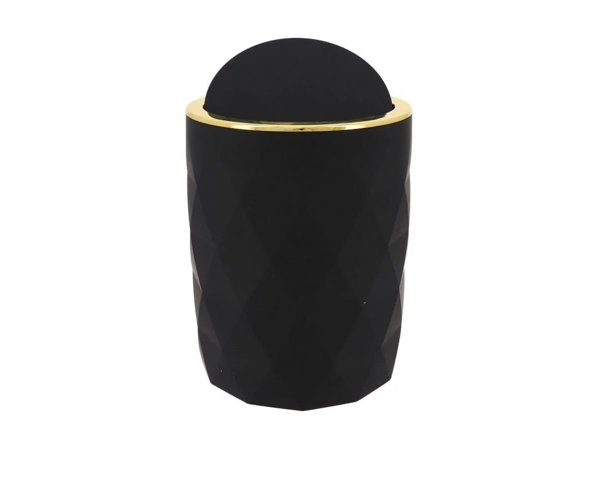 TENDANCE Badaccessoire-Set 2-tlg. Toilettenbürste & Eimer 6L Goldtouch - Bild 1