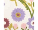 SCHÖNER LEBEN. Dekokissen Blumenmotiv Chenille Wollweiß Beige Gelb Bild 3