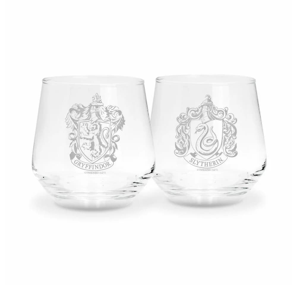 ABYstyle Harry Potter Gläser-Set 2-tlg. Gryffindor & Slytherin Glas - Bild 2