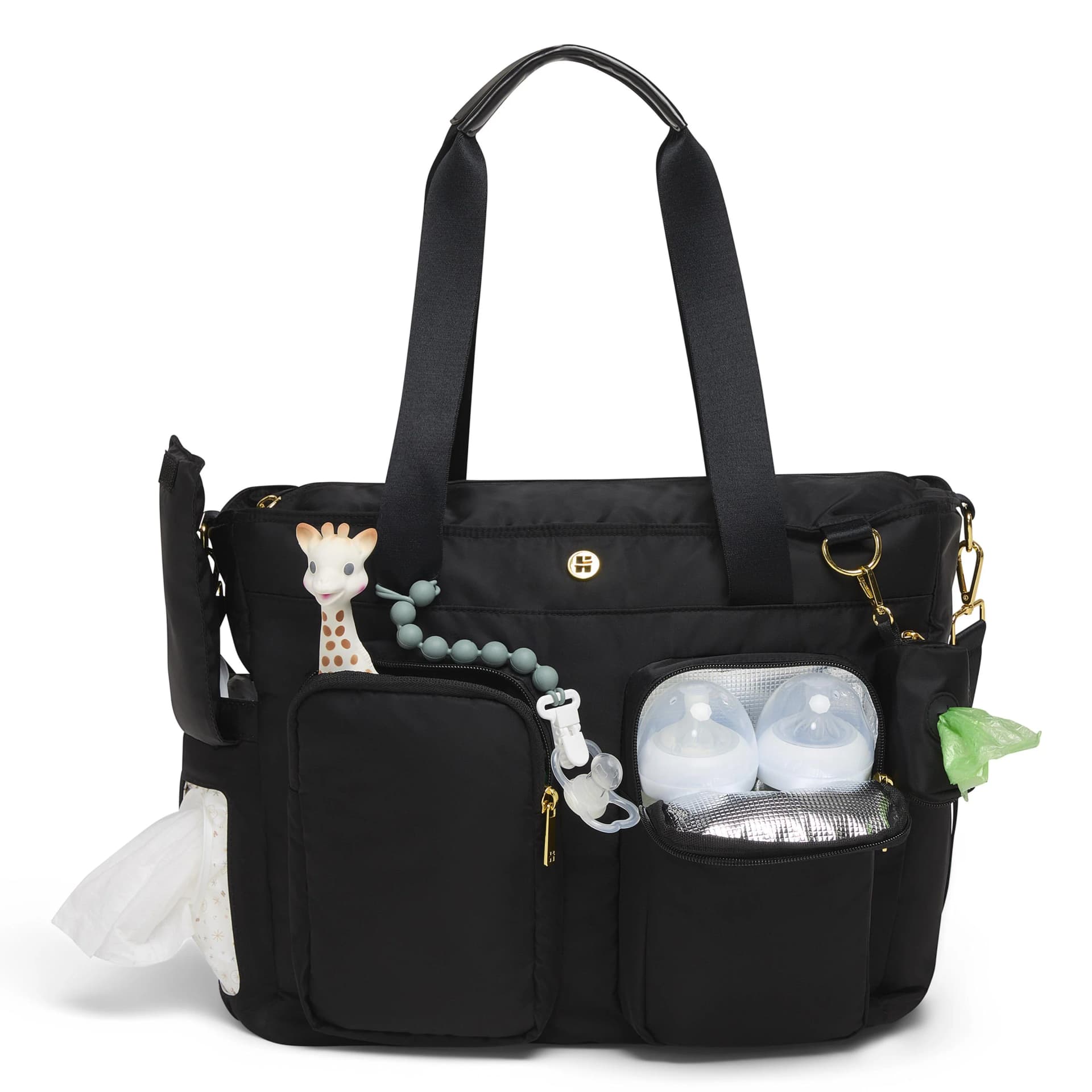 Wickeltasche HUGGIES BABYWEAR Damen Schwarz Kunstfaser
