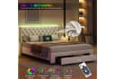 ADWOLT Polsterbett Beige mit LED, USB & Schubladen Bild 5