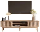 FUROKOY TV-Schrank Lowboard 2 Türen 2 Ablagefächer 150x40x48 cm Bild 2