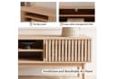 FUROKOY TV-Schrank Lowboard 2 Türen 2 Ablagefächer 150x40x48 cm Bild 4