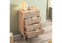 FUROKOY Sideboard Kommode Braun 4 Schubladen mit Dämpfung Bild 3