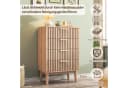 FUROKOY Sideboard Kommode Braun 4 Schubladen mit Dämpfung Bild 4
