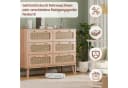 FUROKOY Sideboard Kommode 6 Schubladen Massivholz Braun Bild 4