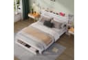 ADWOLT Polsterbett 140x200 cm mit LED, Stauraum & USB Bild 2