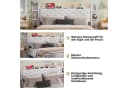 ADWOLT Polsterbett 140x200 cm mit LED, Stauraum & USB Bild 5