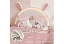 FUROKOY Polsterbett Kinderbett Hasenform 90x200 cm LED-Licht Bild 3