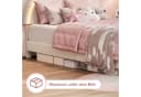 FUROKOY Polsterbett Kinderbett Hasenform 90x200 cm LED-Licht Bild 4