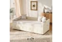 FUROKOY Schlafsofa Beige Samt mit Ausziehmechanismus Bild 5