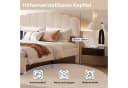 ADWOLT Polsterbett 160x200 Beige mit USB & Stauraum Bild 4