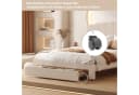 ADWOLT Polsterbett 160x200 Beige mit USB & Stauraum Bild 5