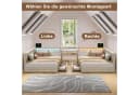 ADWOLT Schlafsofa Daybett mit LED-Licht und USB-Anschluss Bild 5
