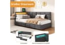 ADWOLT Schlafsofa Daybett Grau mit LED-Licht und USB-Anschluss Bild 3