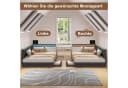 ADWOLT Schlafsofa Daybett Grau mit LED-Licht und USB-Anschluss Bild 5