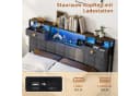 ADWOLT Polsterbett Grau mit LED, USB & 4 Schubladen Bild 3