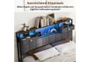 ADWOLT Polsterbett Grau mit LED, USB & 4 Schubladen Bild 4