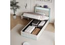 Yelenaro Polsterbett Grau mit LED, USB & Bettkasten Bild 2