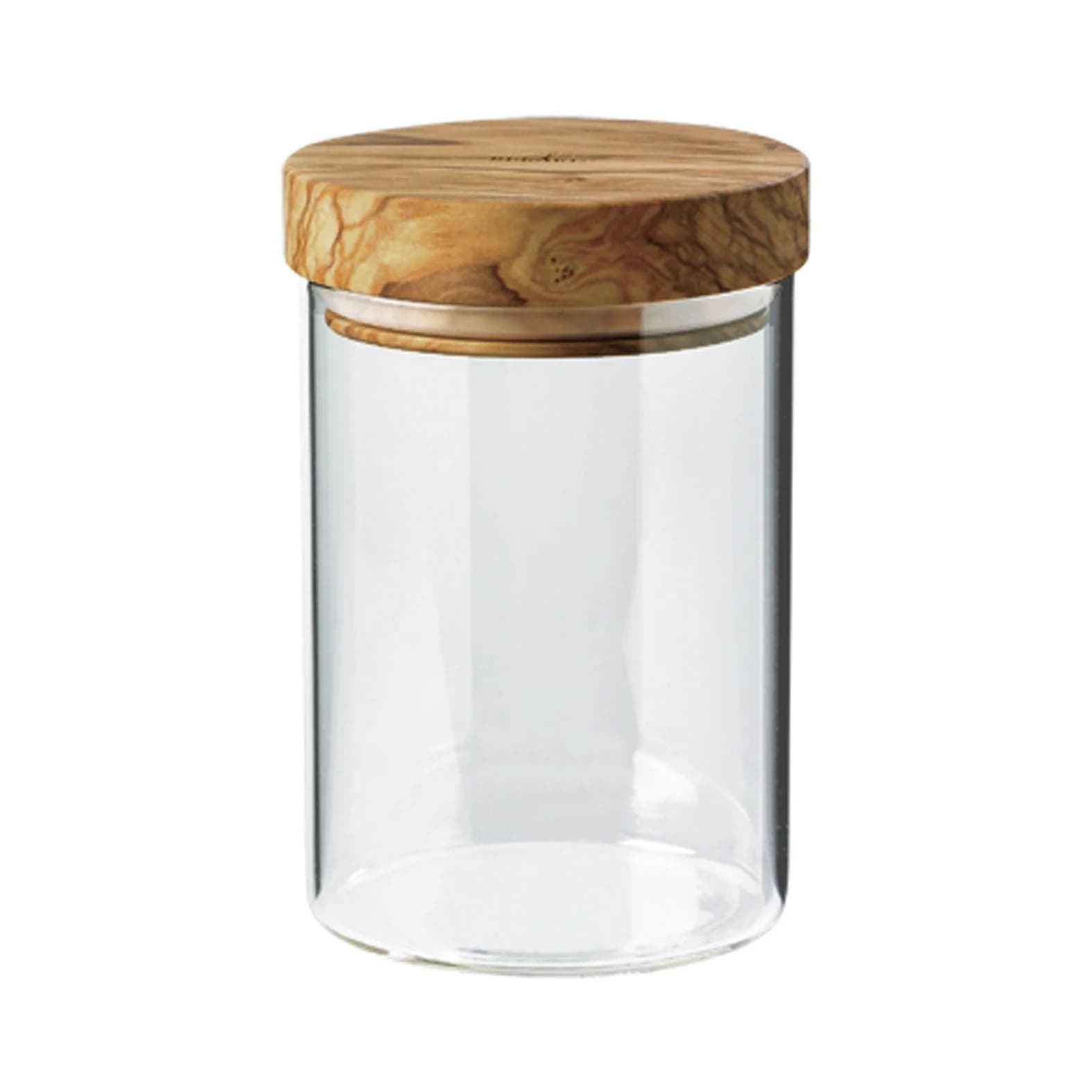 Ostermann Behälter BERARD mit Deckel Glas Olivenholz 600 ml