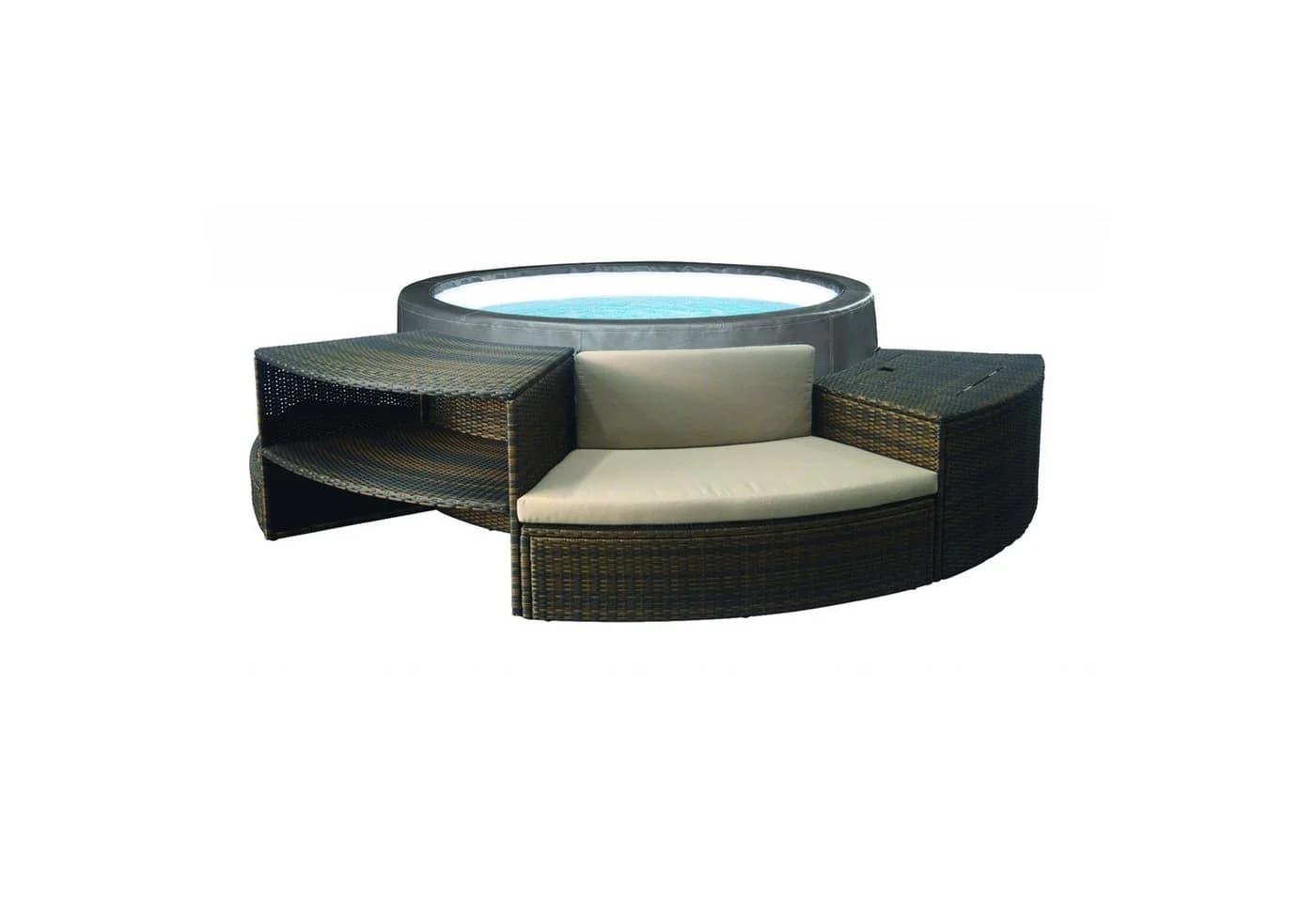 NetSpa Vita Premium Whirlpool halbstarr rund für 6 Personen - Bild 5