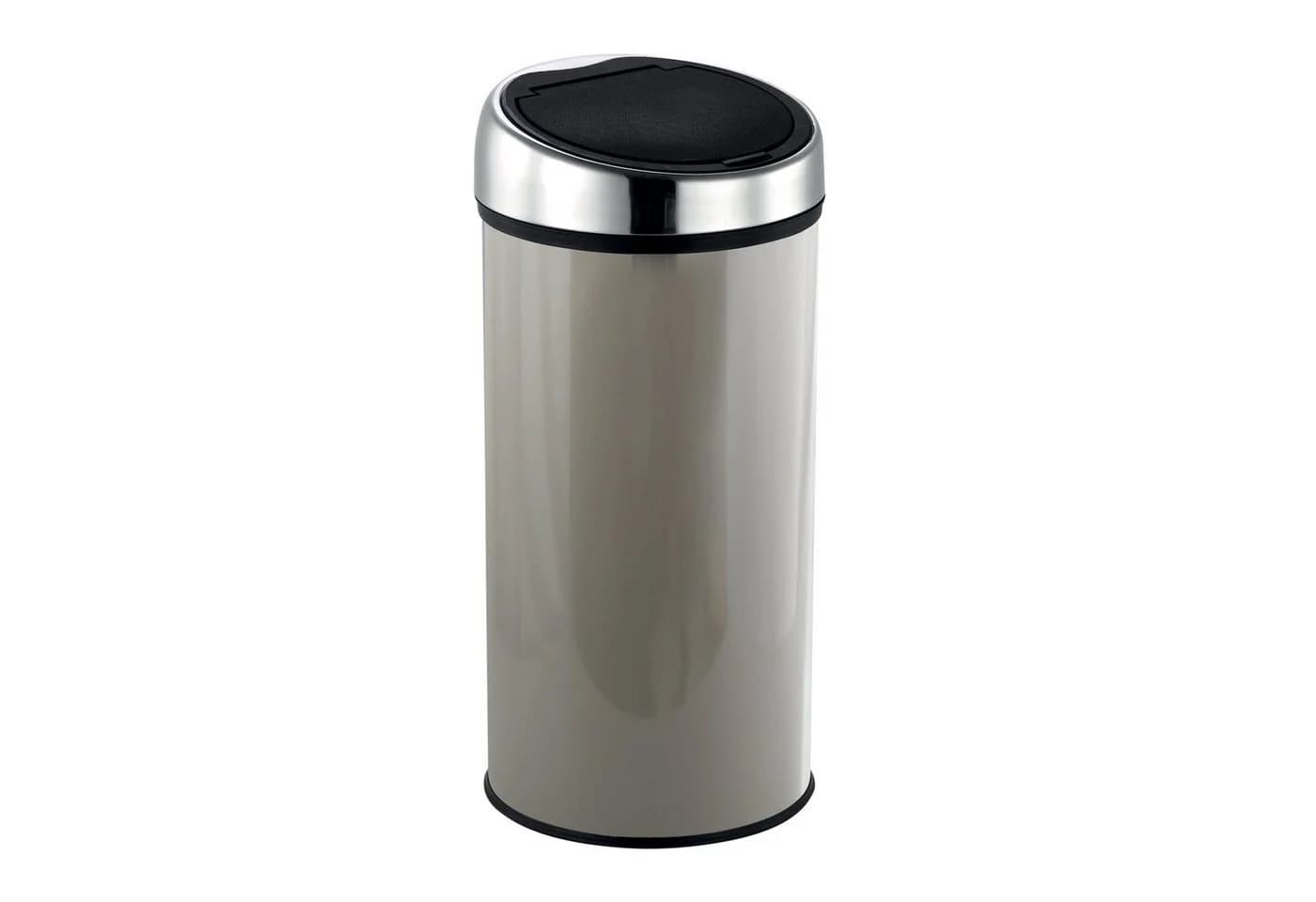 MSV Mülleimer mit Touch-Automatik Edelstahl 30L Taupe - Bild 2