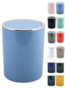 MSV Kosmetikeimer KAMAKA mit Schwingdeckel 6L Pastellblau Bild 5