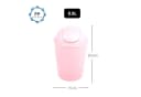 MSV Schwingdeckeleimer 5,5 Liter Kunststoff Pastellrosa Bild 3