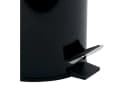 MSV Kosmetikeimer AZA Edelstahl Treteimer Bambus Softclose 3L Schwarz Bild 3