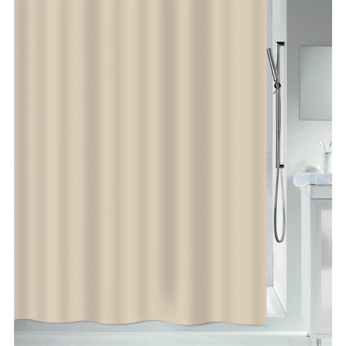 MSV Anti-Schimmel Duschvorhang Beige Antibakteriell PEVA