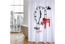 MSV Duschvorhang TAKE YOUR TIME Premium Anti-Schimmel Polyester Bild 2