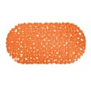 MSV Duschmatte KIESELSTEIN Orange PVC Rutschfest Bild 2