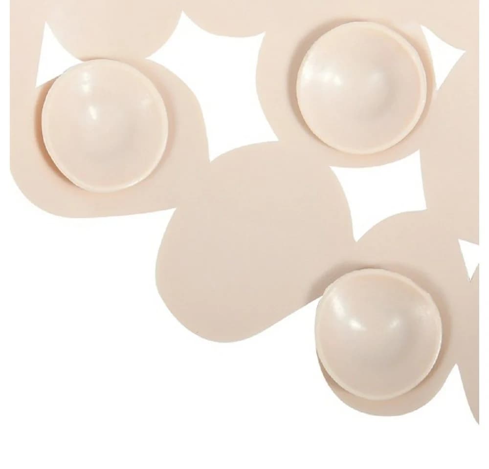 MSV Duschmatte KIESELSTEIN Beige/Braun PVC mit Saugnäpfen
