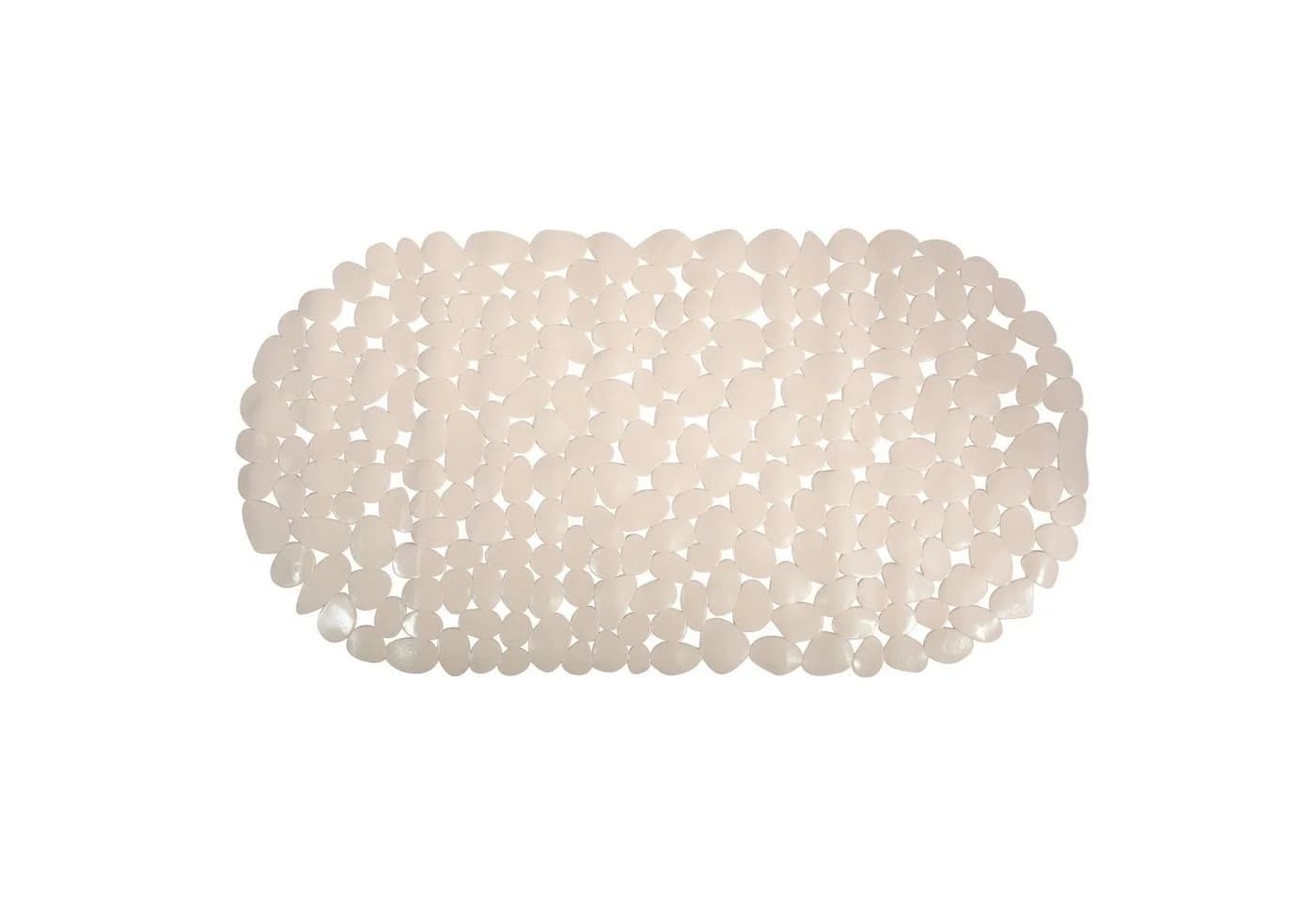 MSV Duschmatte KIESELSTEIN Beige/Braun PVC mit Saugnäpfen - Bild 2