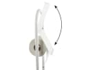 MSV Toilettenpapierhalter WC Standgarnitur 2in1 Weiß Bild 4