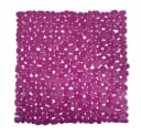MSV Duschmatte KIESELSTEIN Violett mit Saugnäpfen rutschfest PVC Bild 2