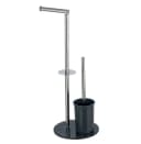 MSV Toilettenpapierhalter BERGAMO 3-in-1 Edelstahl Grau Bild 1