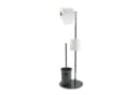 MSV Toilettenpapierhalter BERGAMO 3-in-1 Edelstahl Grau Bild 2
