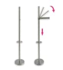 MSV Toiletten-Ersatzrollenhalter Edelstahl Silber Bild 1